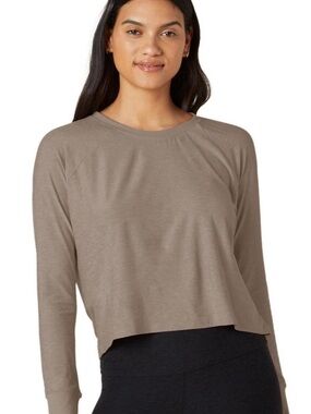 Beyond Yoga Tan Long Sleeve Top